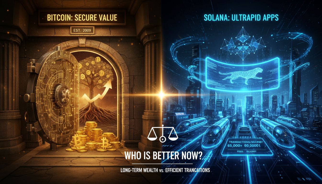 Bitcoin vs Solana: Who is Better Now?